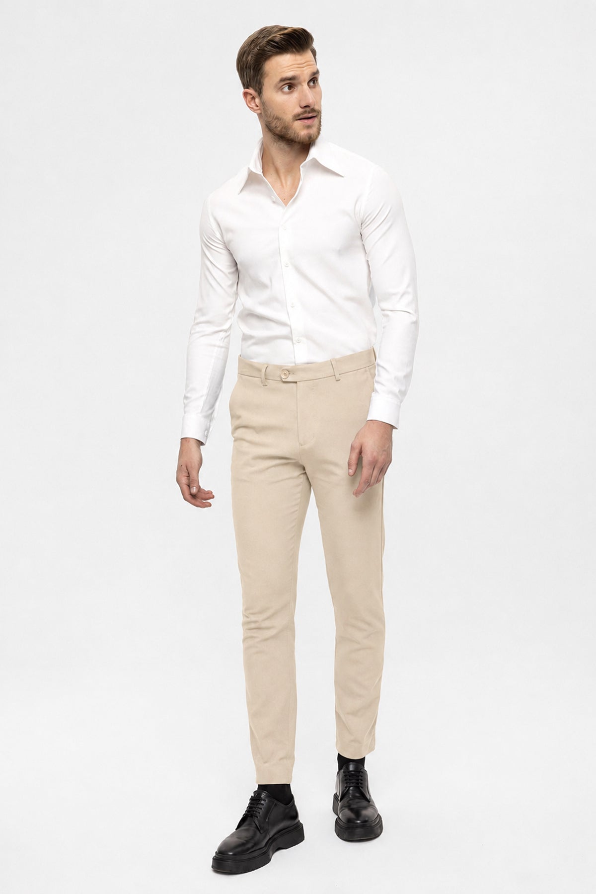 Erkek Aksesuar Detaylı Slim Fit Pantolon