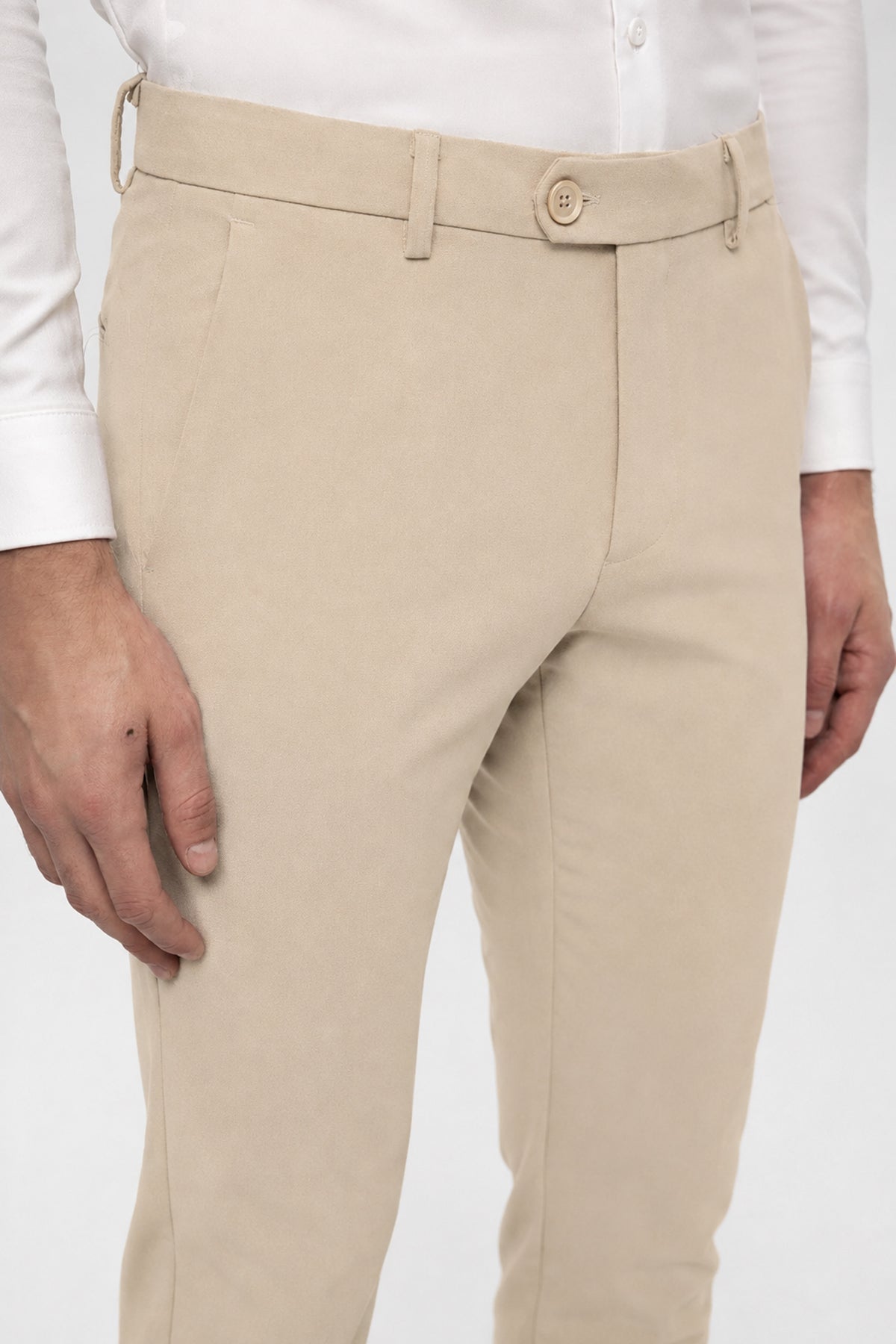 Erkek Aksesuar Detaylı Slim Fit Pantolon