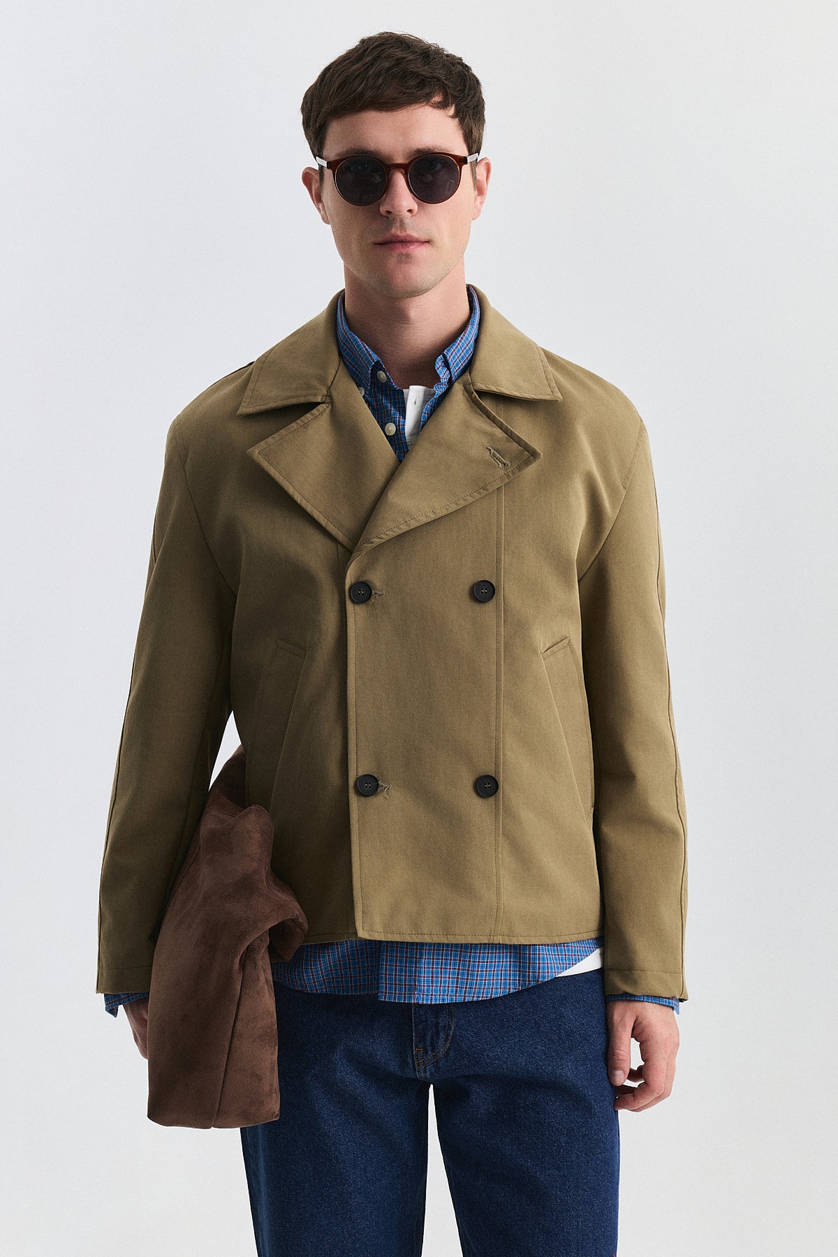 Antioch Crop Fit Erkek Trençkot