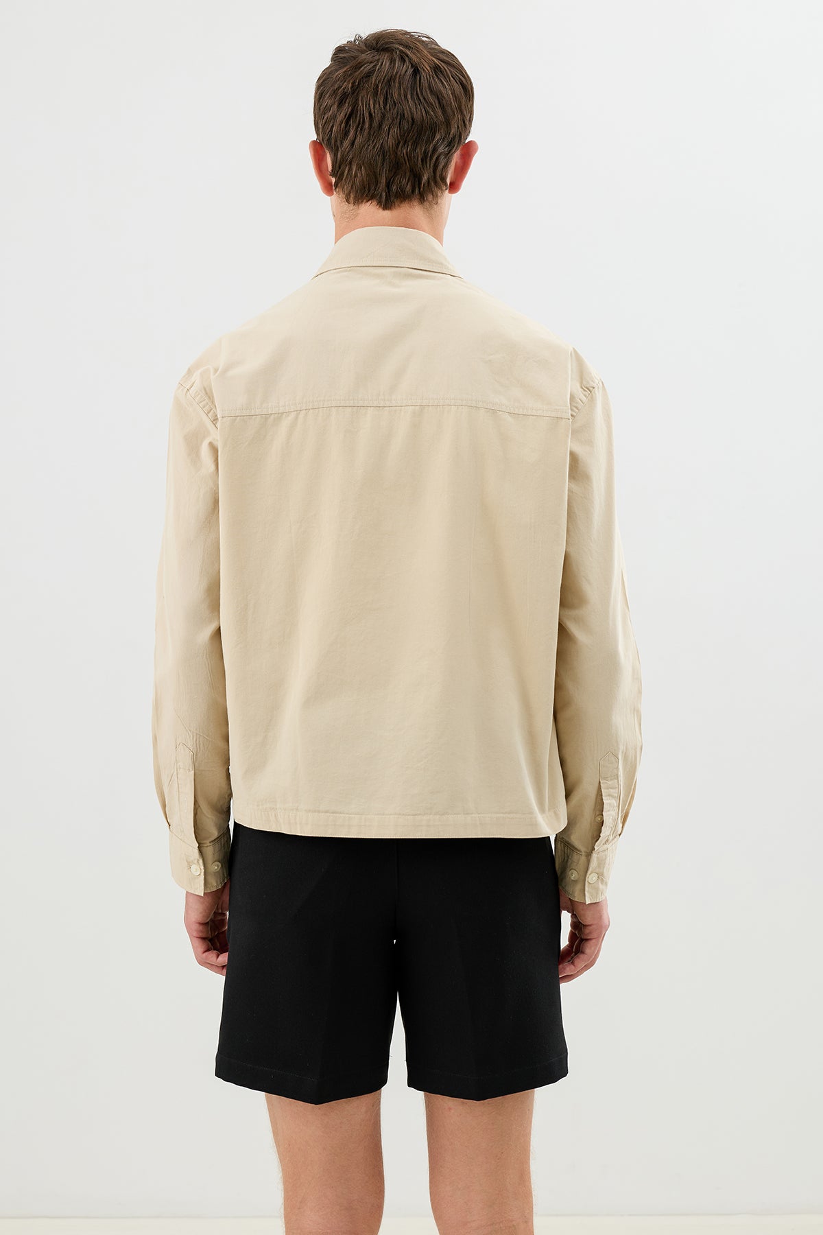 Modal Karışımlı Crop Fit Erkek Gömlek