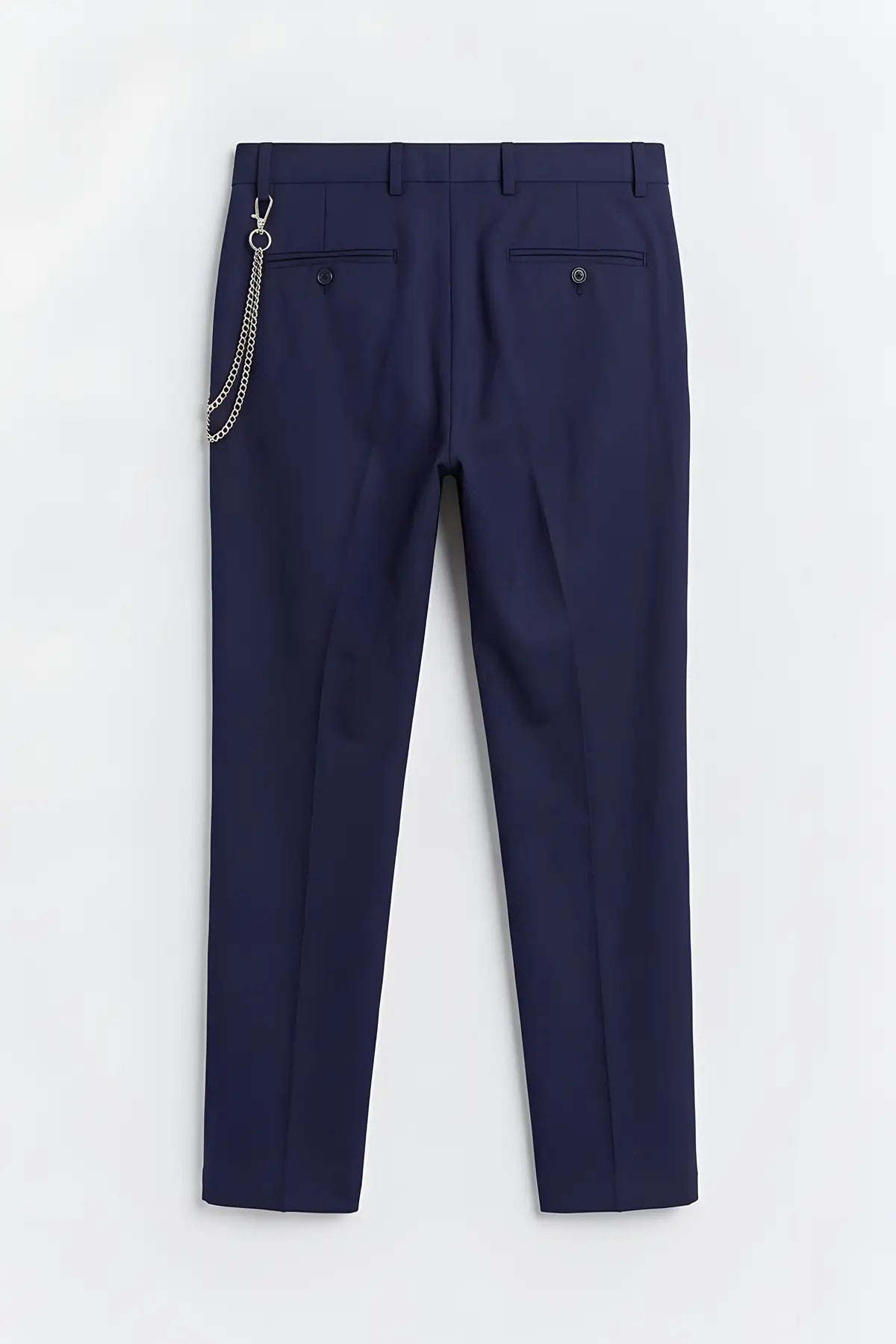 Erkek Aksesuar Detaylı Slim Fit Pantolon - arka gorunum