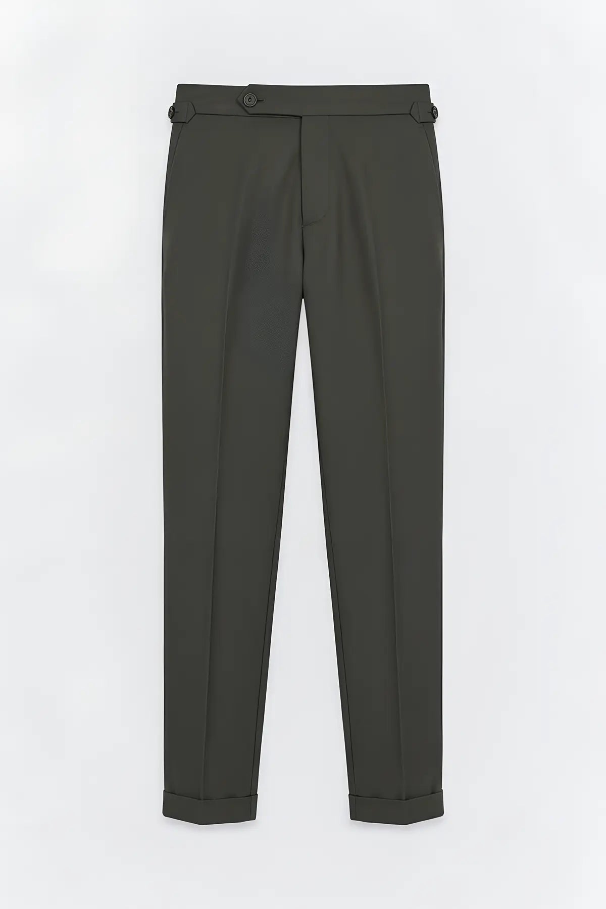 Yüksek Bel Regular Fit Erkek Pantolon - on gorunum