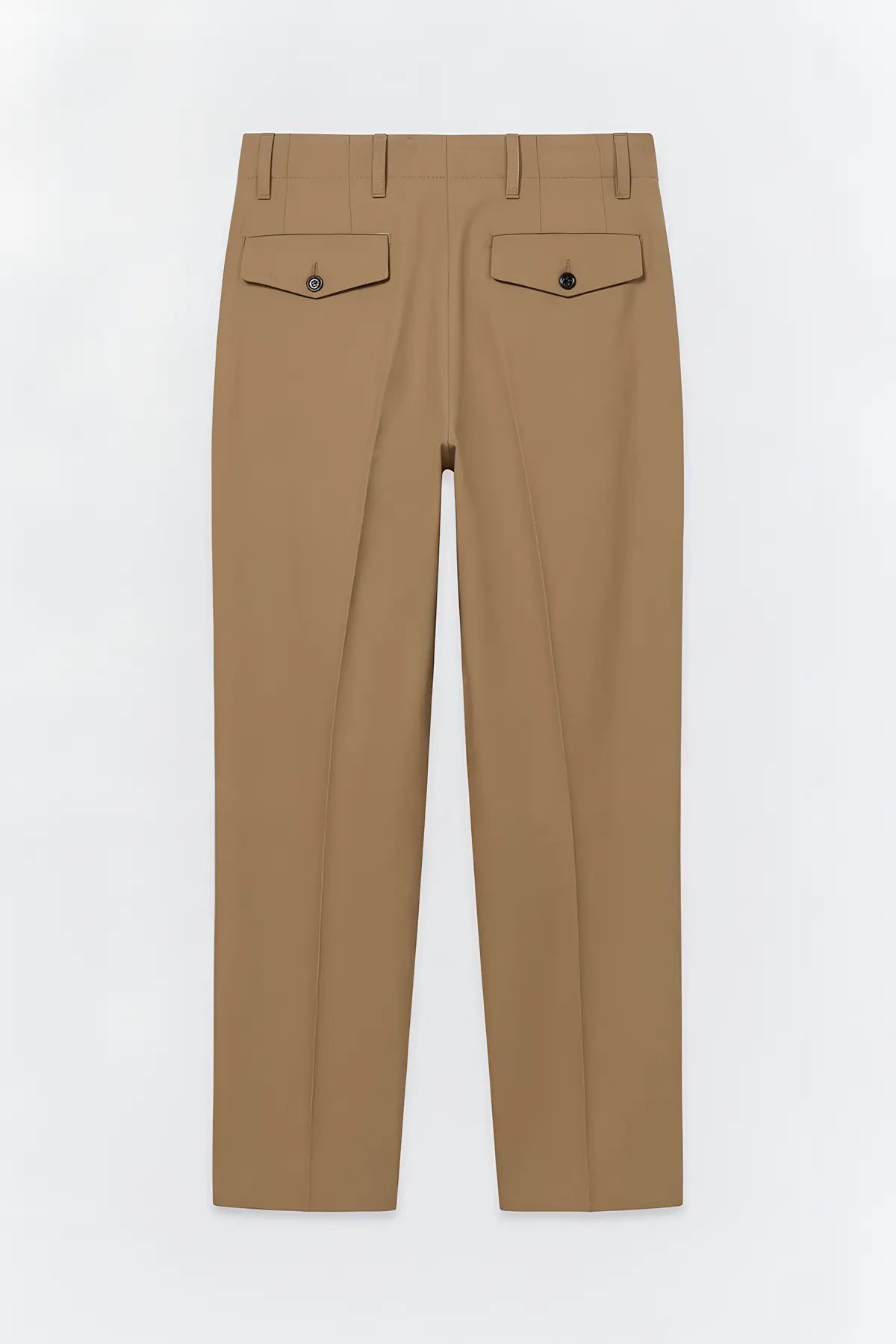 Yüksek Bel Straight Fit Erkek Pantolon - arka gorunum