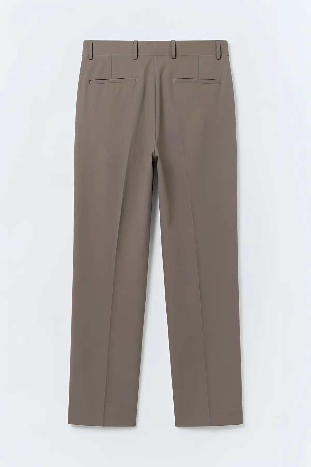 Çift Pileli Baggy Fit Erkek Pantolon - arka gorunum