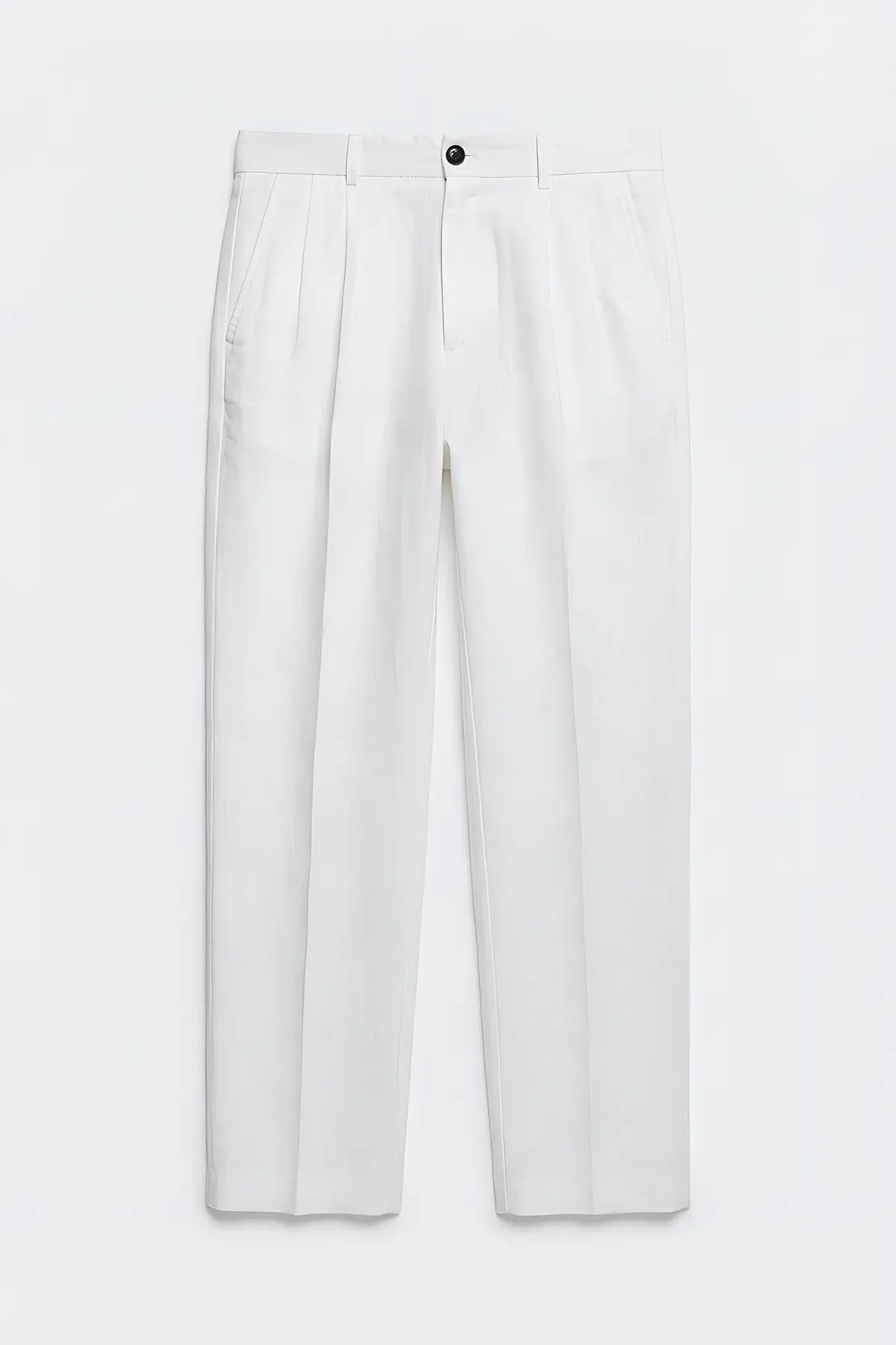 Antioch Keten Karışımlı Erkek Baggy Pantolon - on gorunum