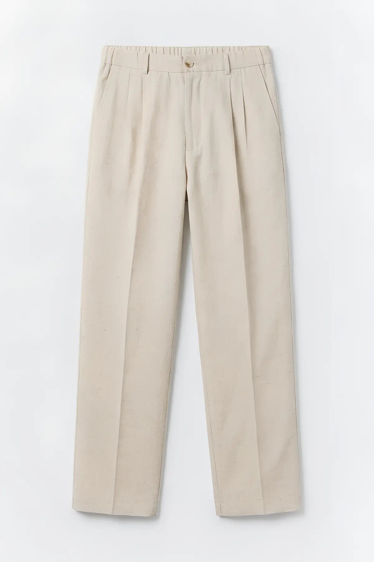 Antioch Keten Karışımlı Erkek Baggy Pantolon - on gorunum