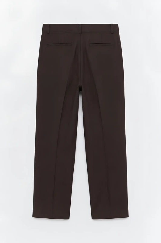 Antioch Keten Karışımlı Erkek Baggy Pantolon - arka gorunum