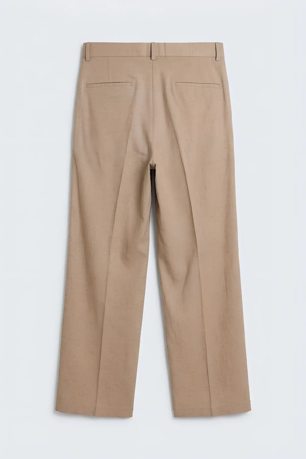 Antioch Keten Karışımlı Erkek Baggy Pantolon - arka gorunum