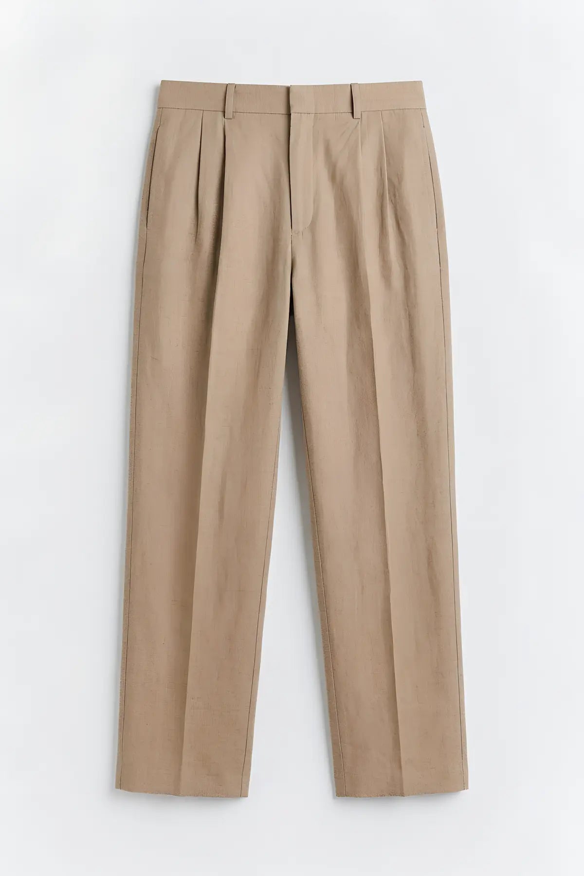 Antioch Keten Karışımlı Erkek Baggy Pantolon - on gorunum