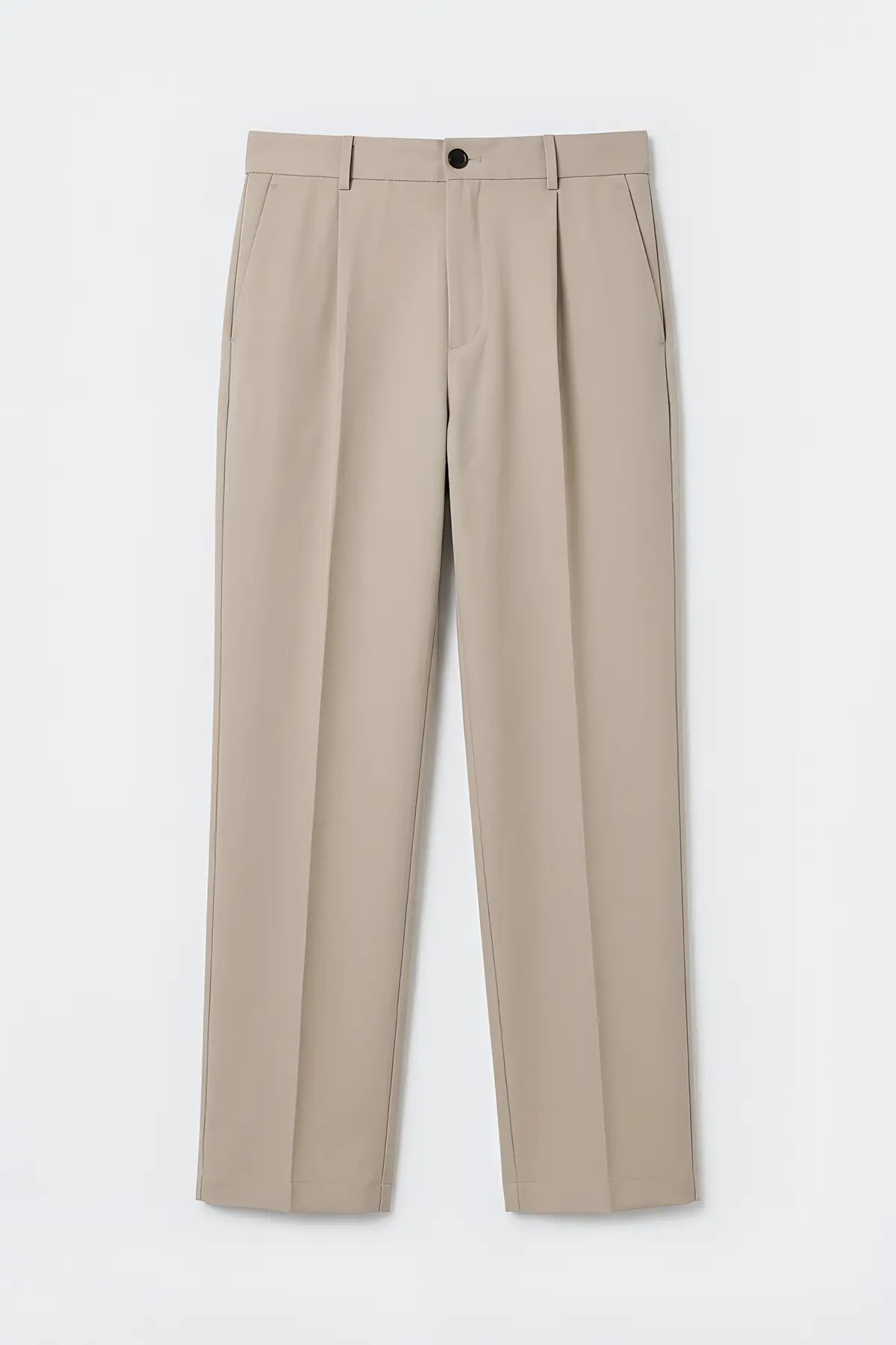 Relax Fit Pilili Erkek Pantolon - on gorunum