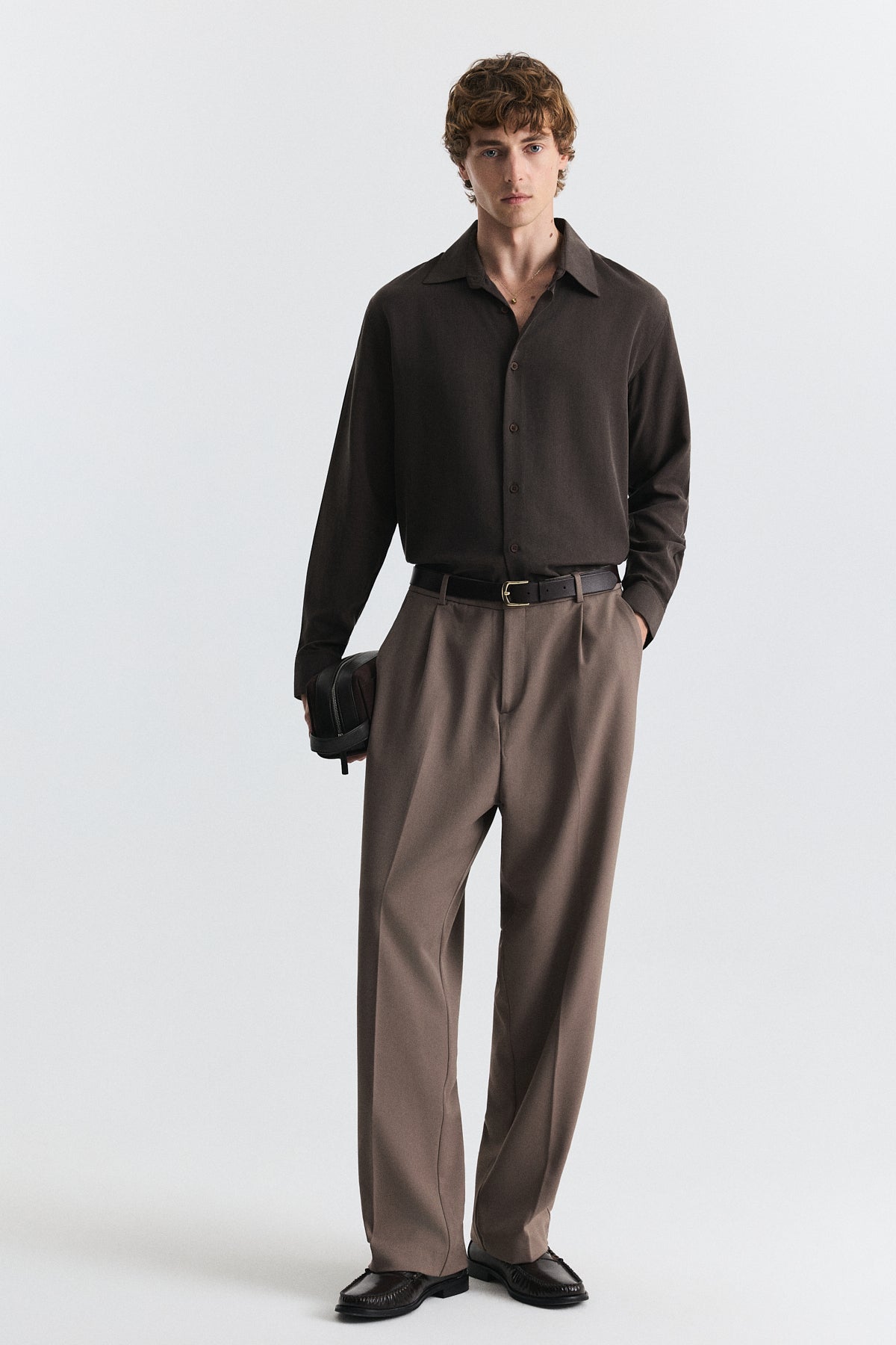 Relax Fit Pilili Erkek Pantolon
