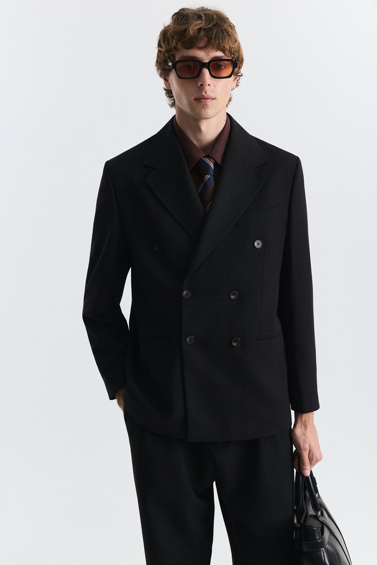 Antioch Relax Fit Kruvaze Erkek Blazer Ceket