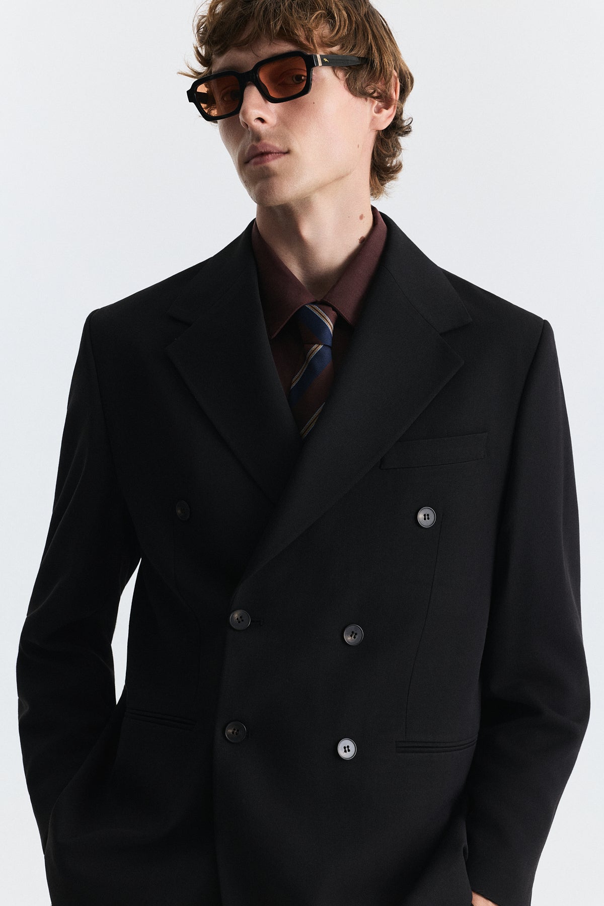 Antioch Relax Fit Kruvaze Erkek Blazer Ceket