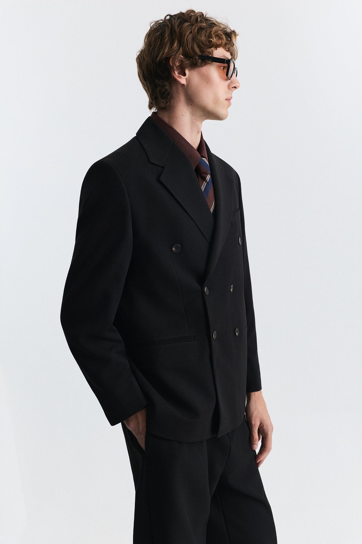 Antioch Relax Fit Kruvaze Erkek Blazer Ceket