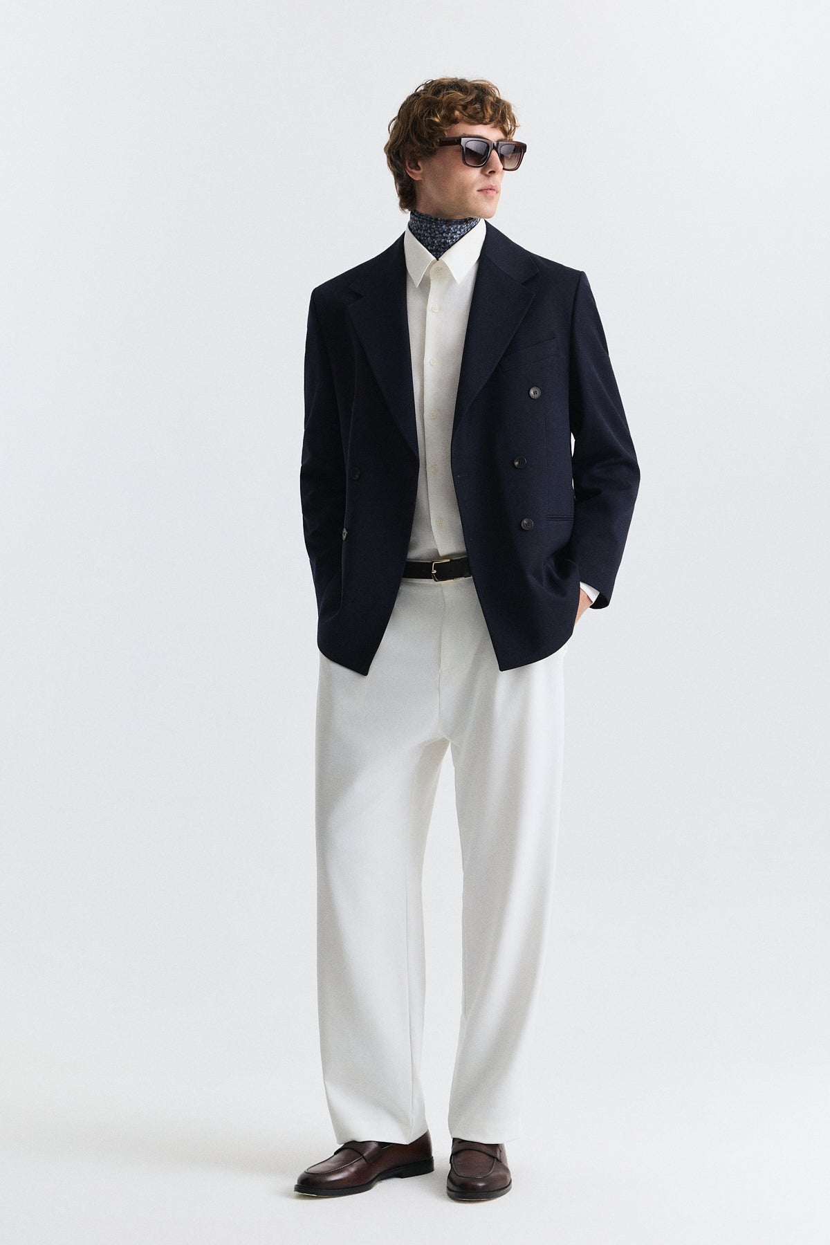 Antioch Relax Fit Kruvaze Erkek Blazer Ceket