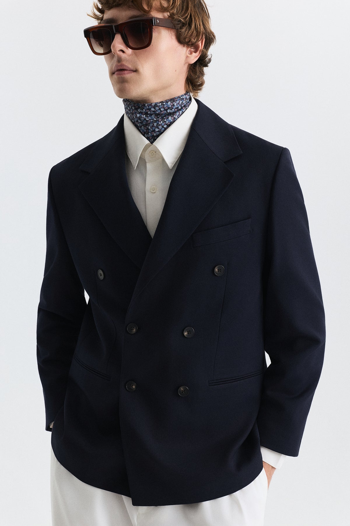 Antioch Relax Fit Kruvaze Erkek Blazer Ceket