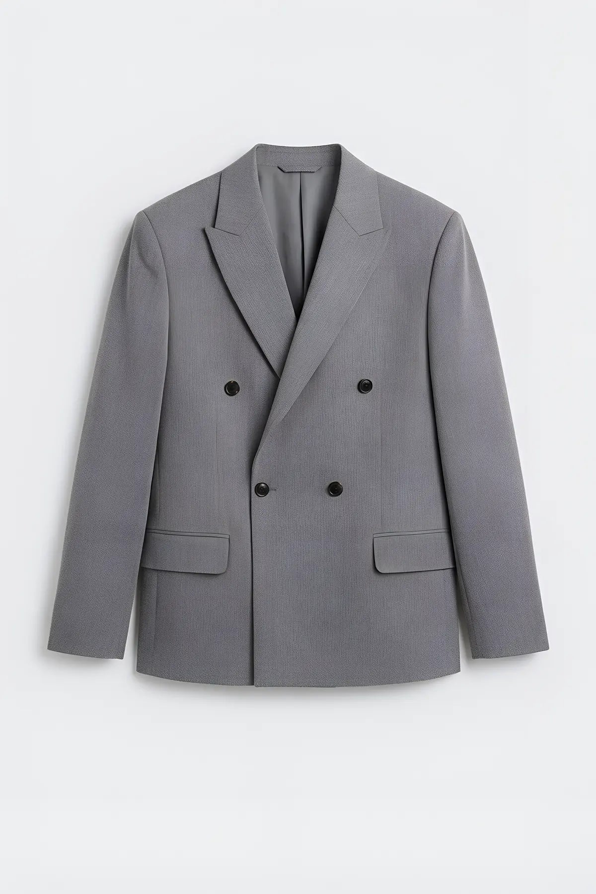 Relax Fit Kruvaze Erkek Blazer Ceket - on gorunum