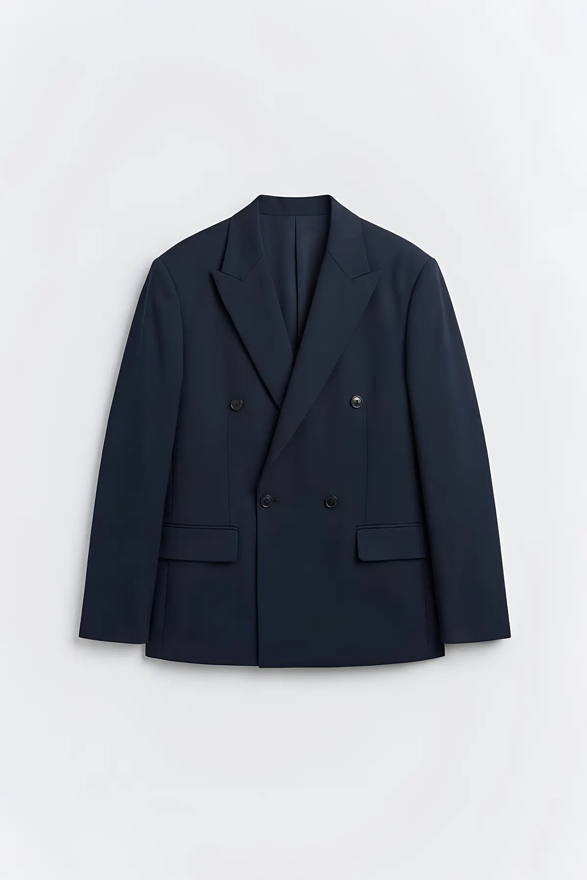 Relax Fit Kruvaze Erkek Blazer Ceket - on gorunum