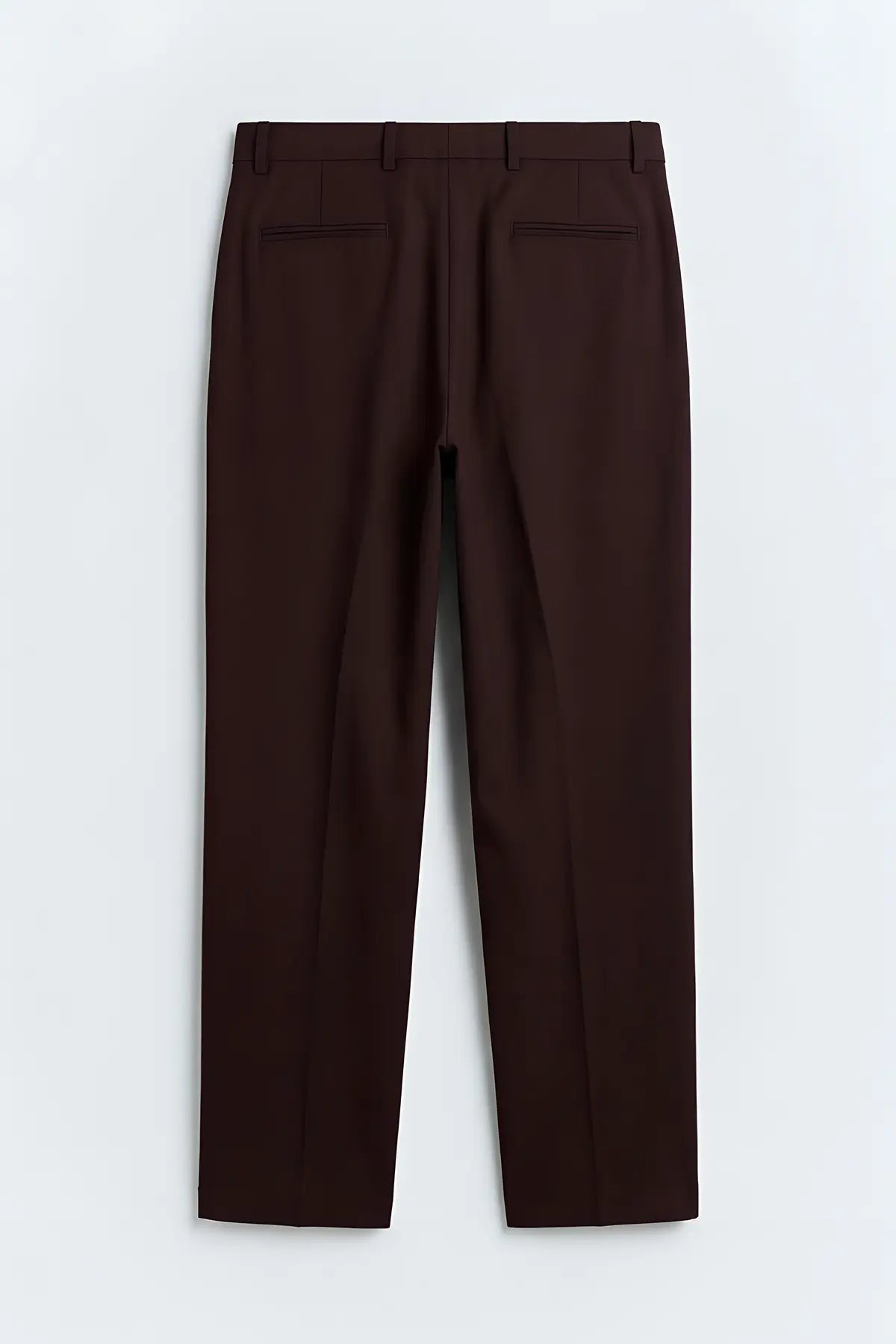 Pileli Relaxed Fit Erkek Pantolon - arka gorunum