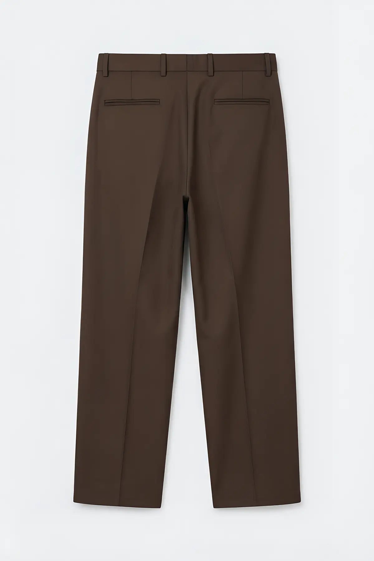 Pileli Relaxed Fit Erkek Pantolon - arka gorunum