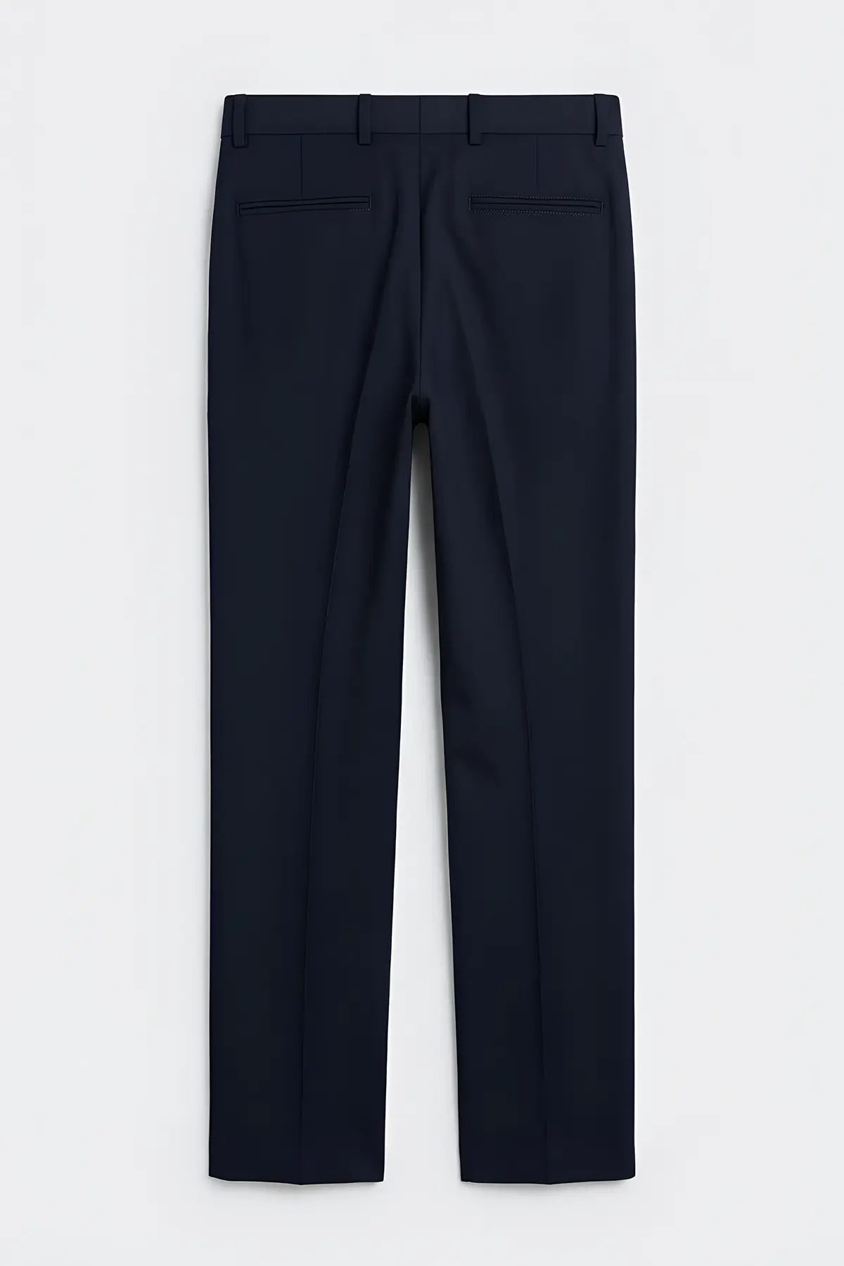 Pileli Relaxed Fit Erkek Pantolon - arka gorunum