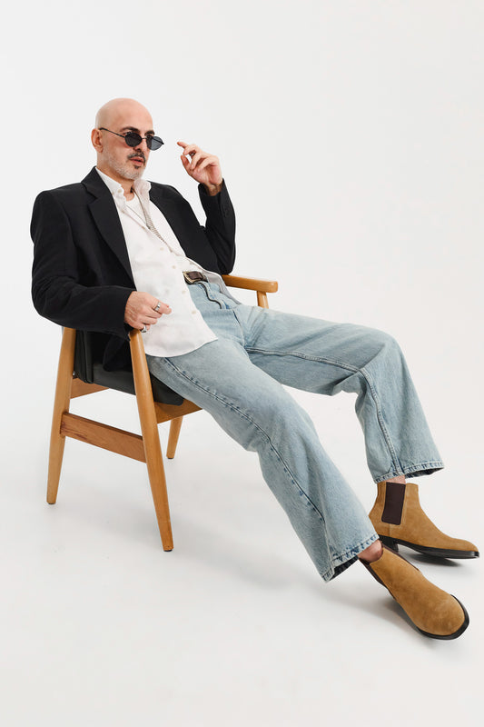 Antioch Koyu Mavi Relax Fit Erkek Jean
