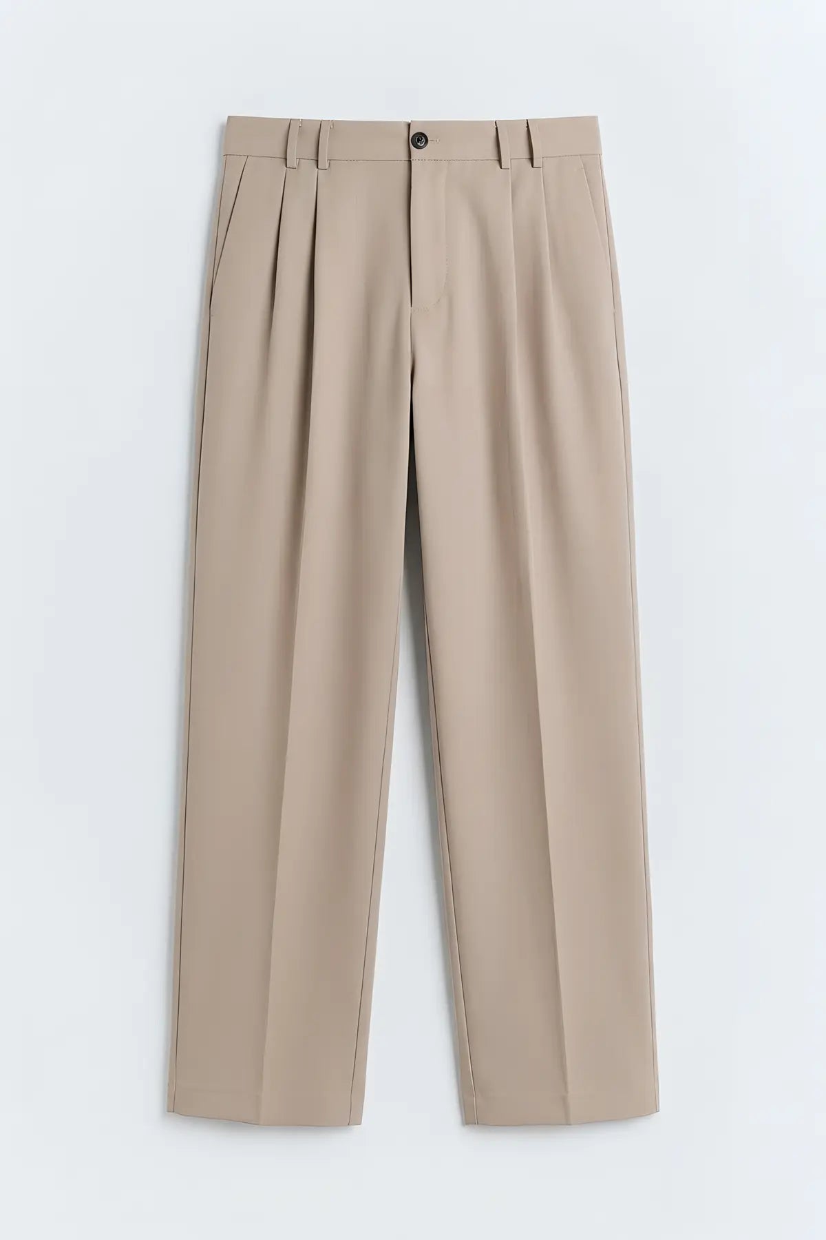Pileli Relax Fit Erkek Erkek Pantolon - on gorunum