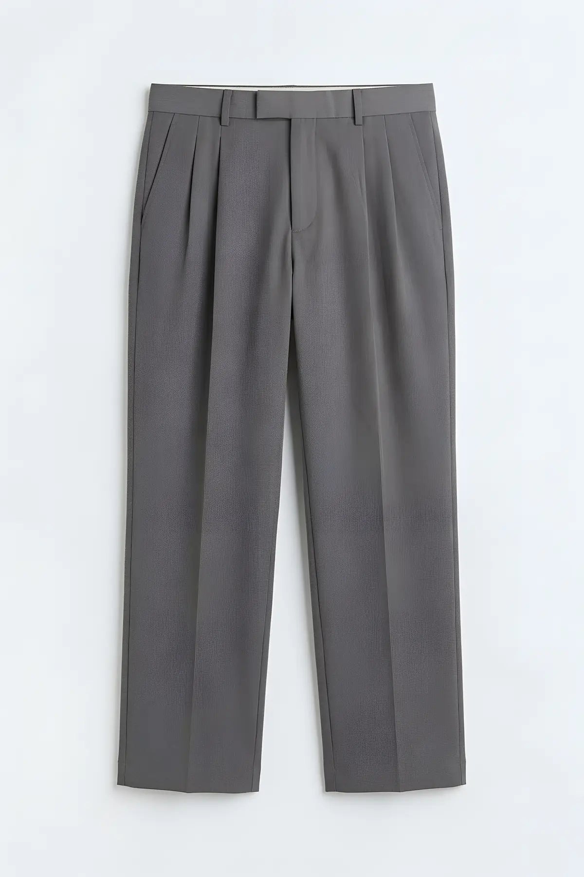 Pileli Relax Fit Erkek Pantolon - on gorunum