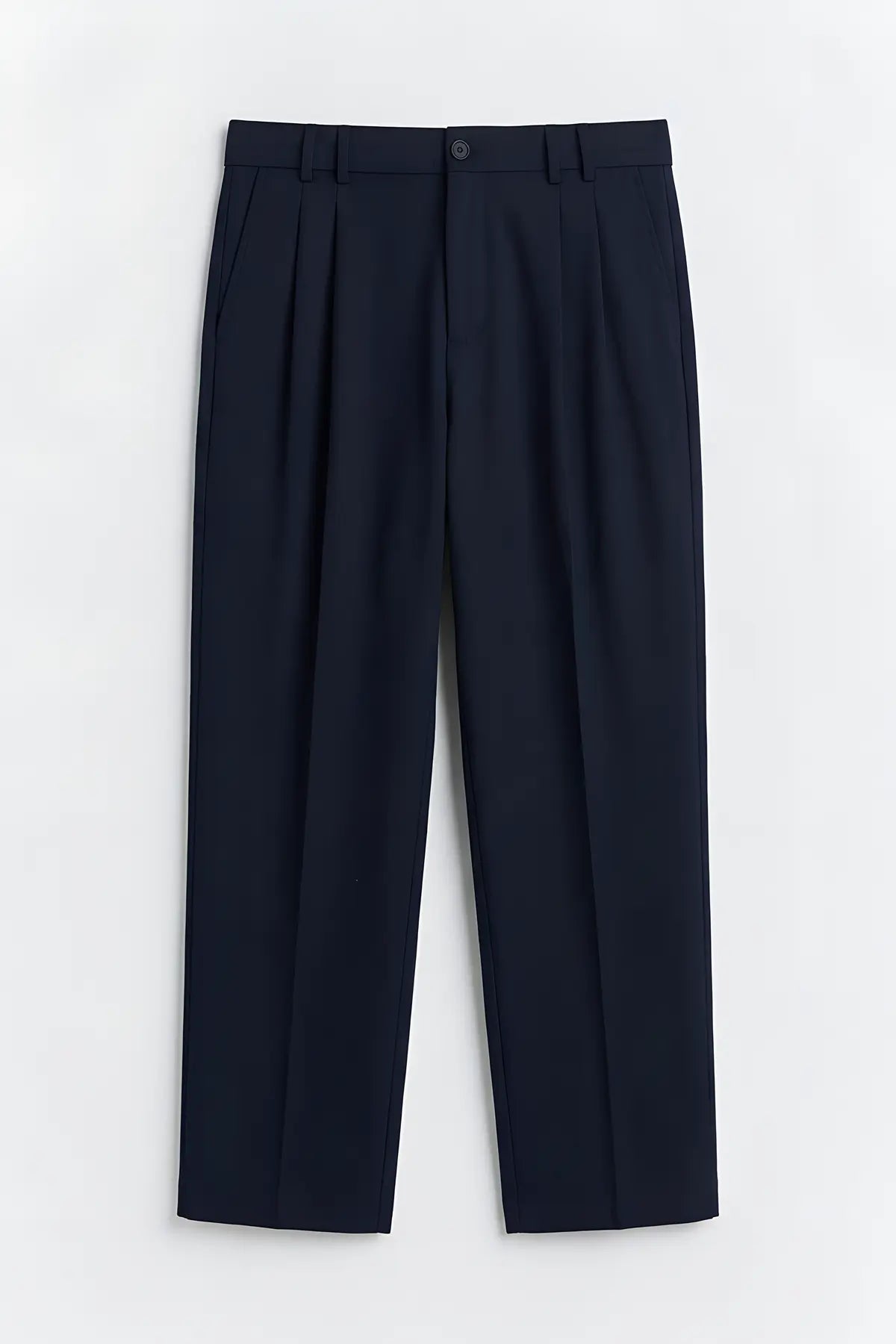 Pileli Relax Fit Erkek Erkek Pantolon - on gorunum