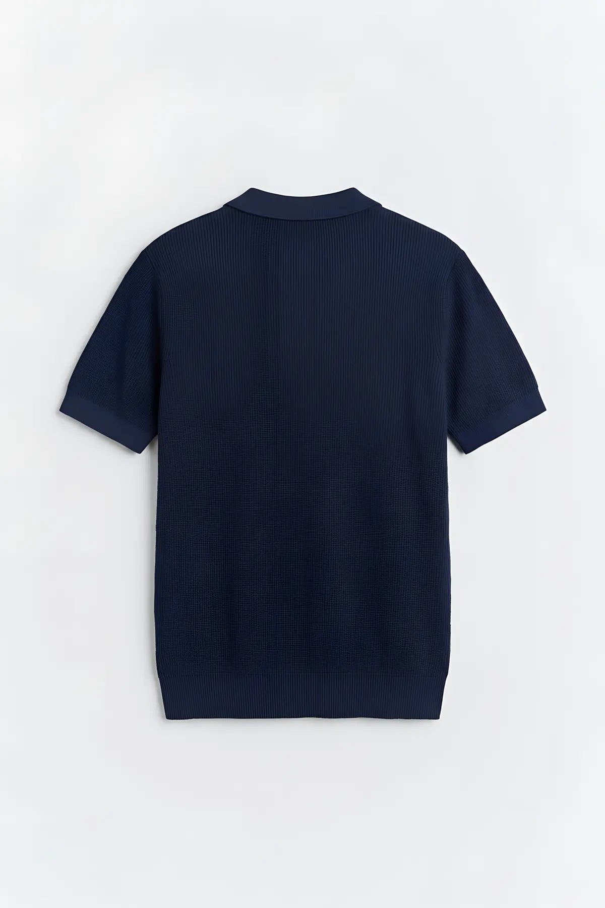 Antioch Comfort Slim Fermuarlı Erkek Triko T-Shirt - arka gorunum