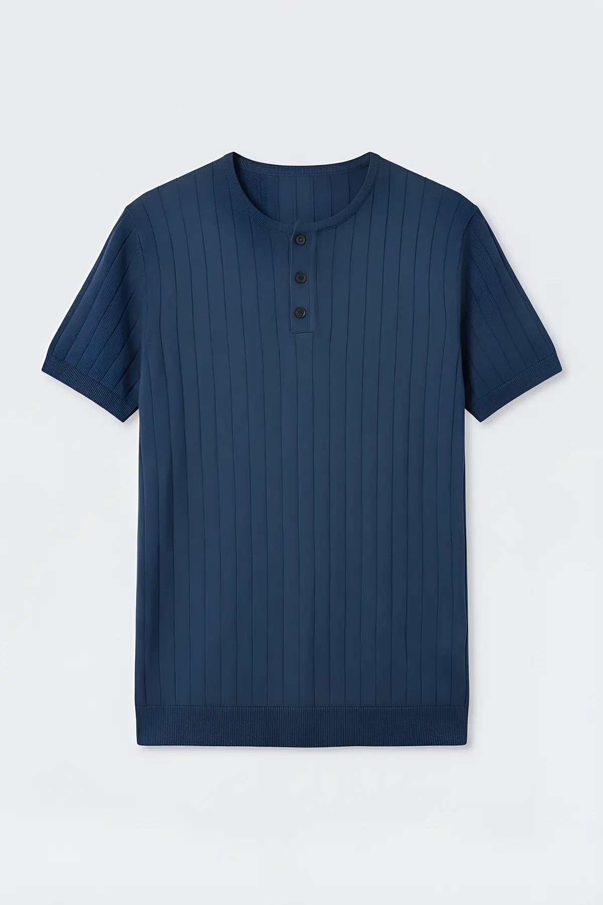 Dokulu Erkek Triko T-Shirt - on gorunum