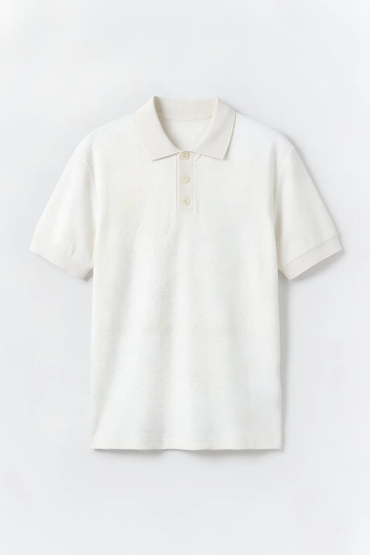 Dokulu Polo Yaka Triko Erkek T-Shirt - on gorunum