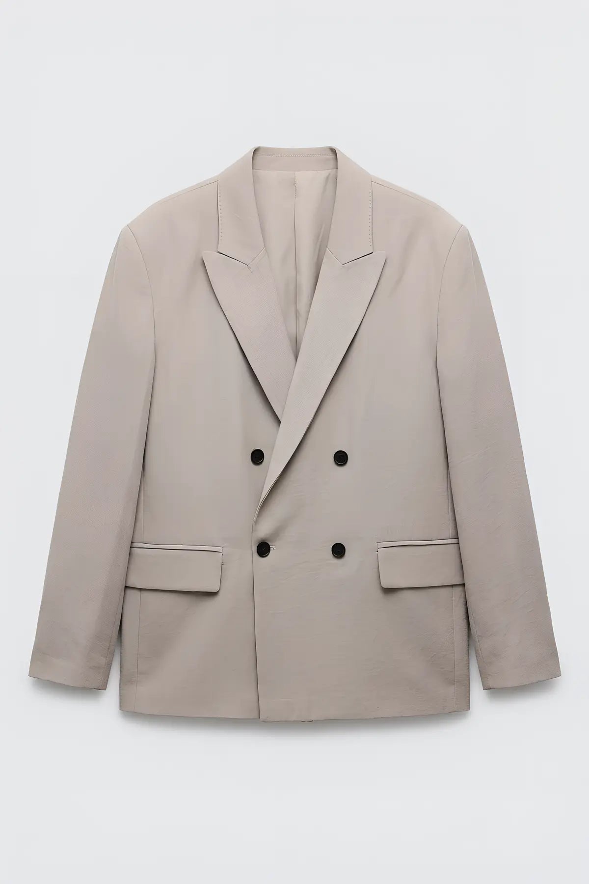 Modal Karışımlı Relaxed Fit Erkek Blazer Ceket - on gorunum