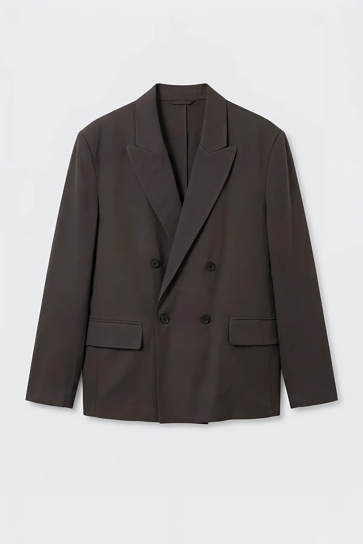Modal Karışımlı Relaxed Fit Erkek Blazer Ceket - on gorunum