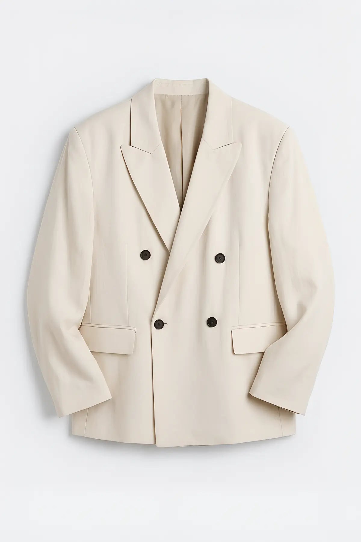 Modal Karışımlı Relaxed Fit Erkek Blazer Ceket - on gorunum