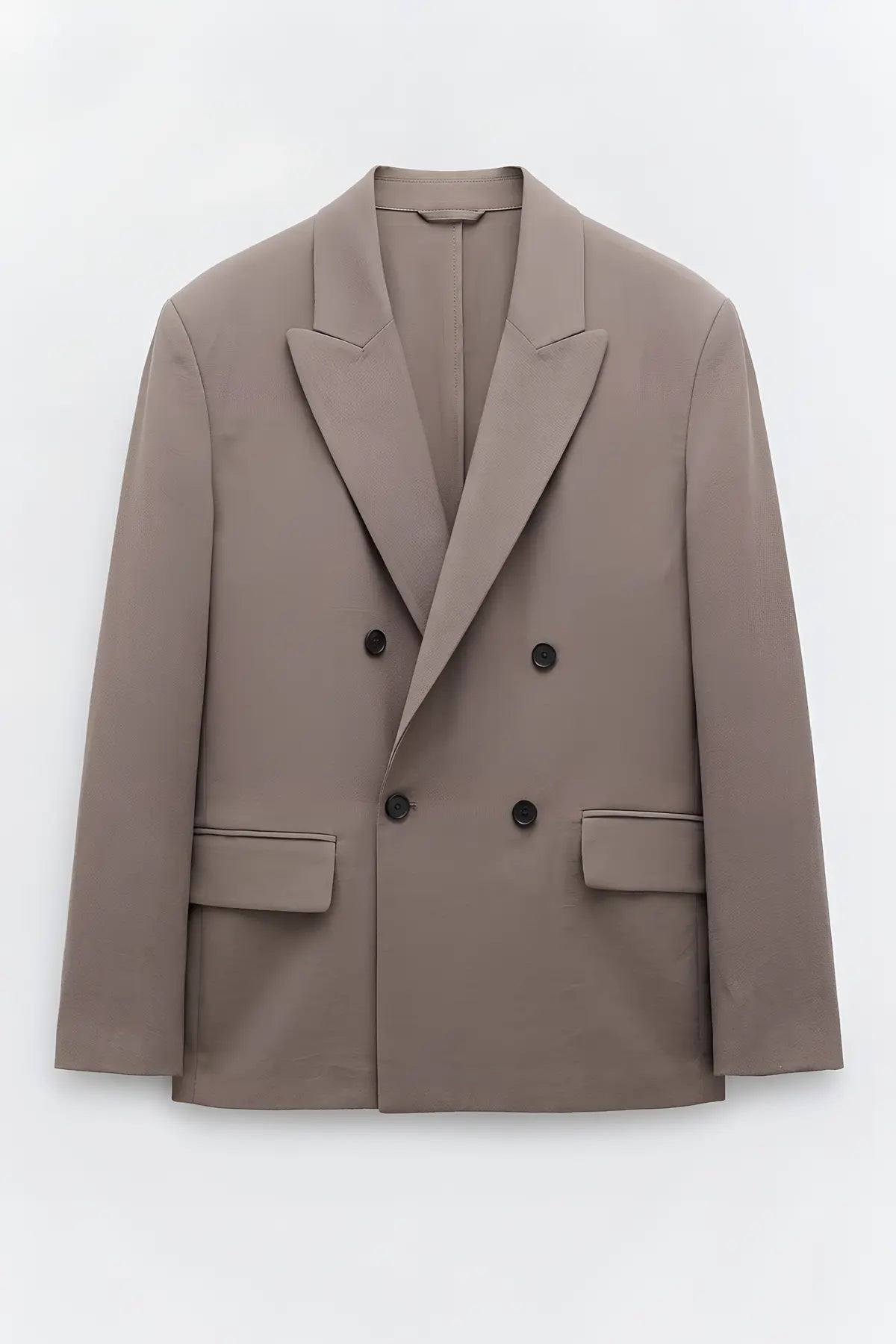Modal Karışımlı Relaxed Fit Erkek Blazer Ceket - on gorunum