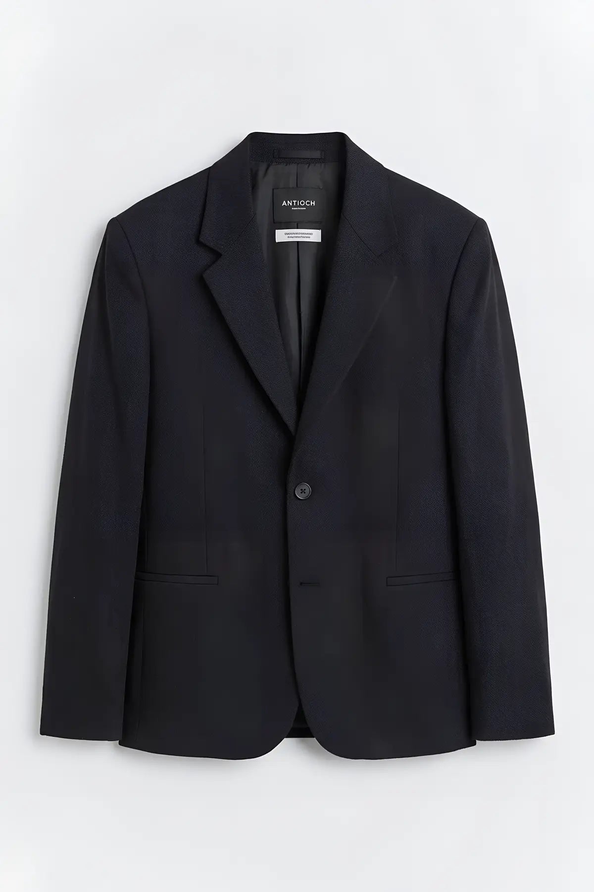 Antioch Keten Karışımlı Balıksırtı Desenli Erkek Blazer Ceket - on gorunum