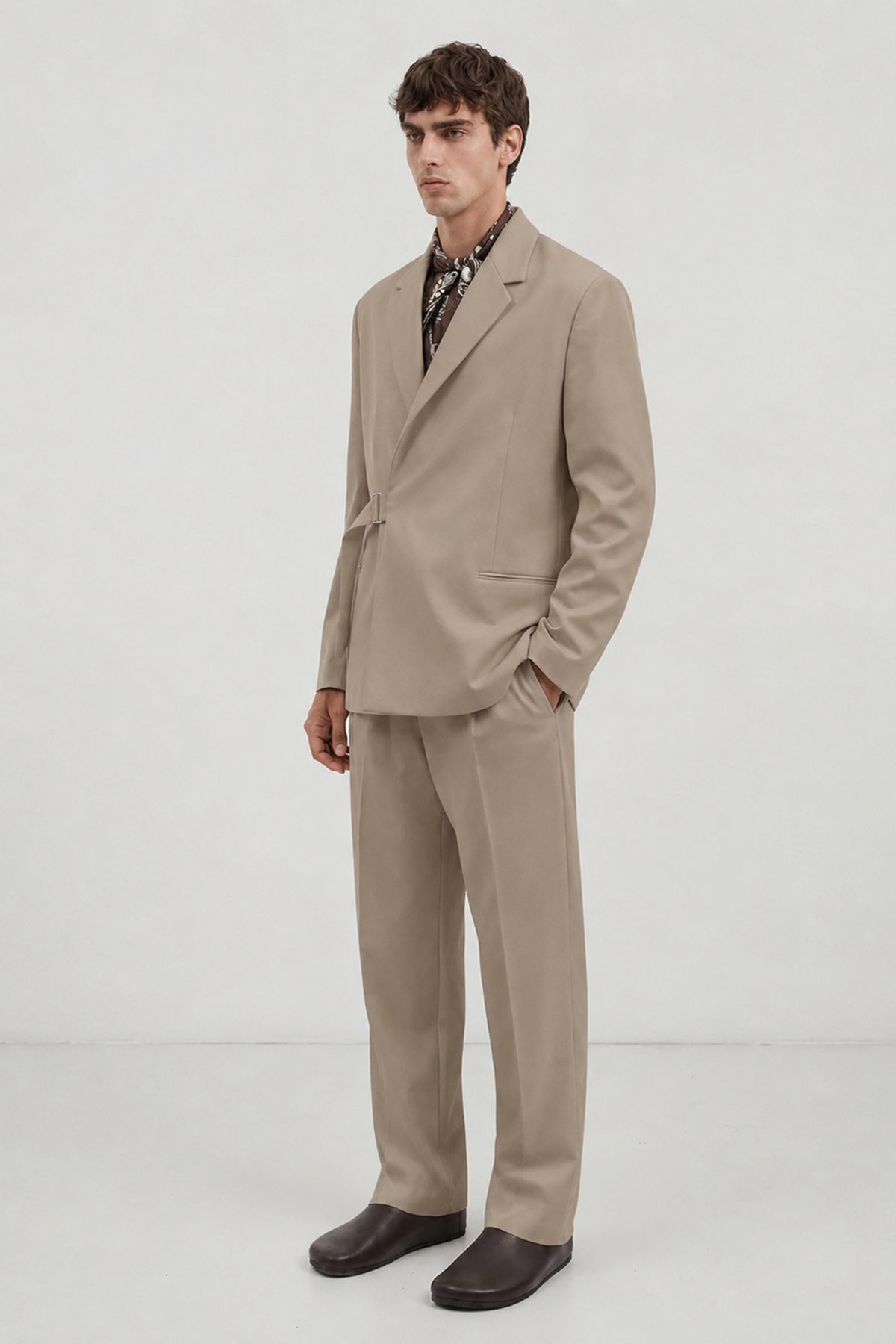 Relax Fit Kuşaklı Blazer Ceket