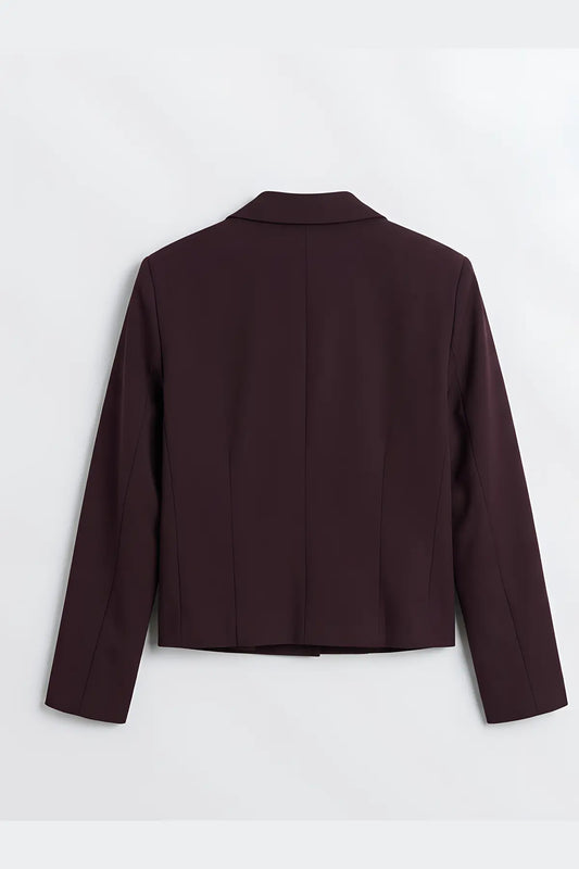 Crop Fit Blazer Ceket - arka gorunum