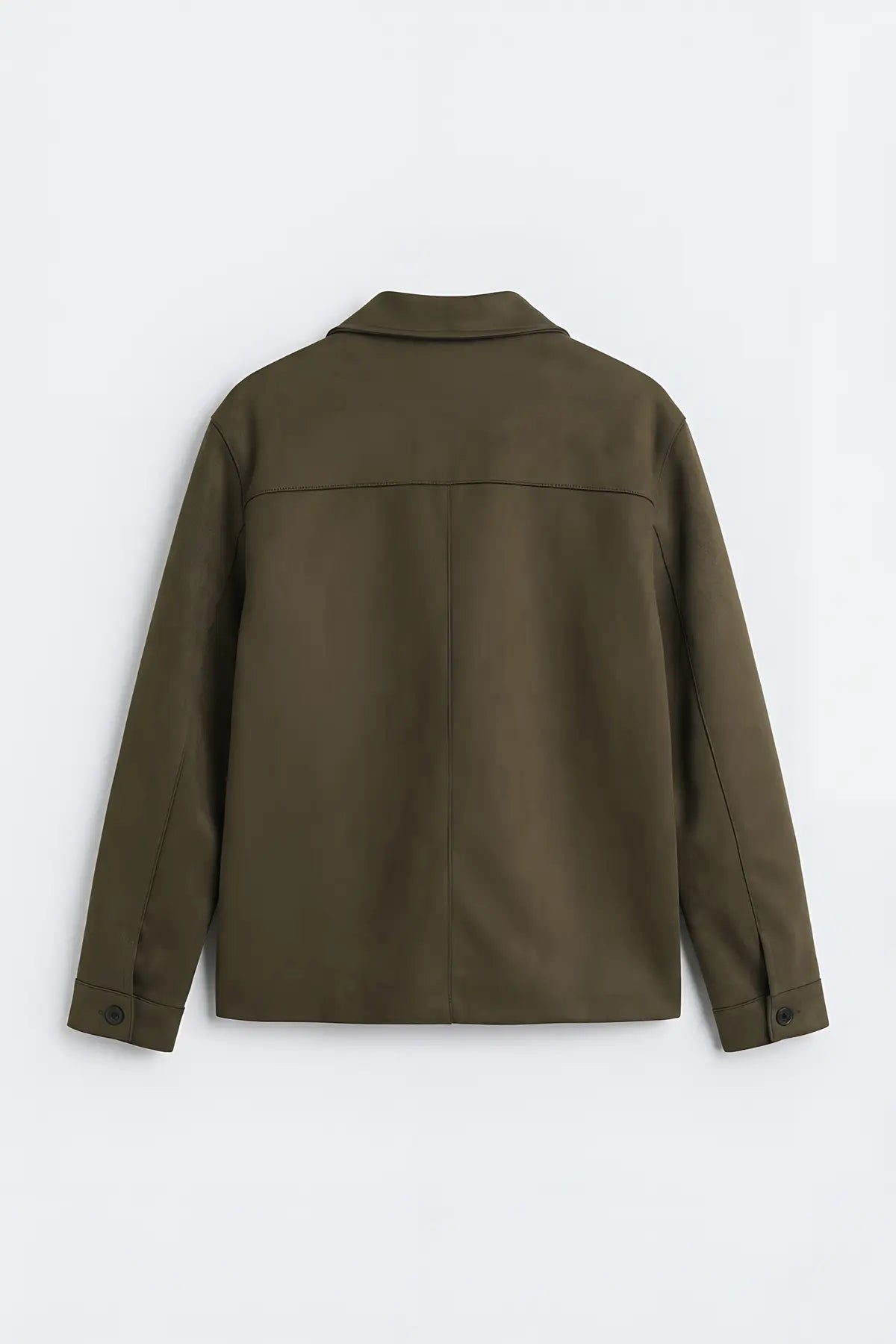 Relaxed Suni Süet Mont - arka gorunum