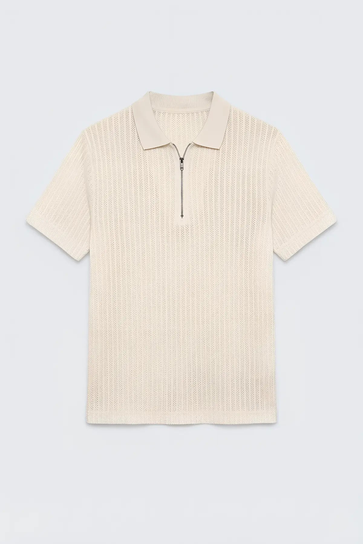 Antioch Dokulu Örme Polo Yaka Erkek T-Shirt - on gorunum