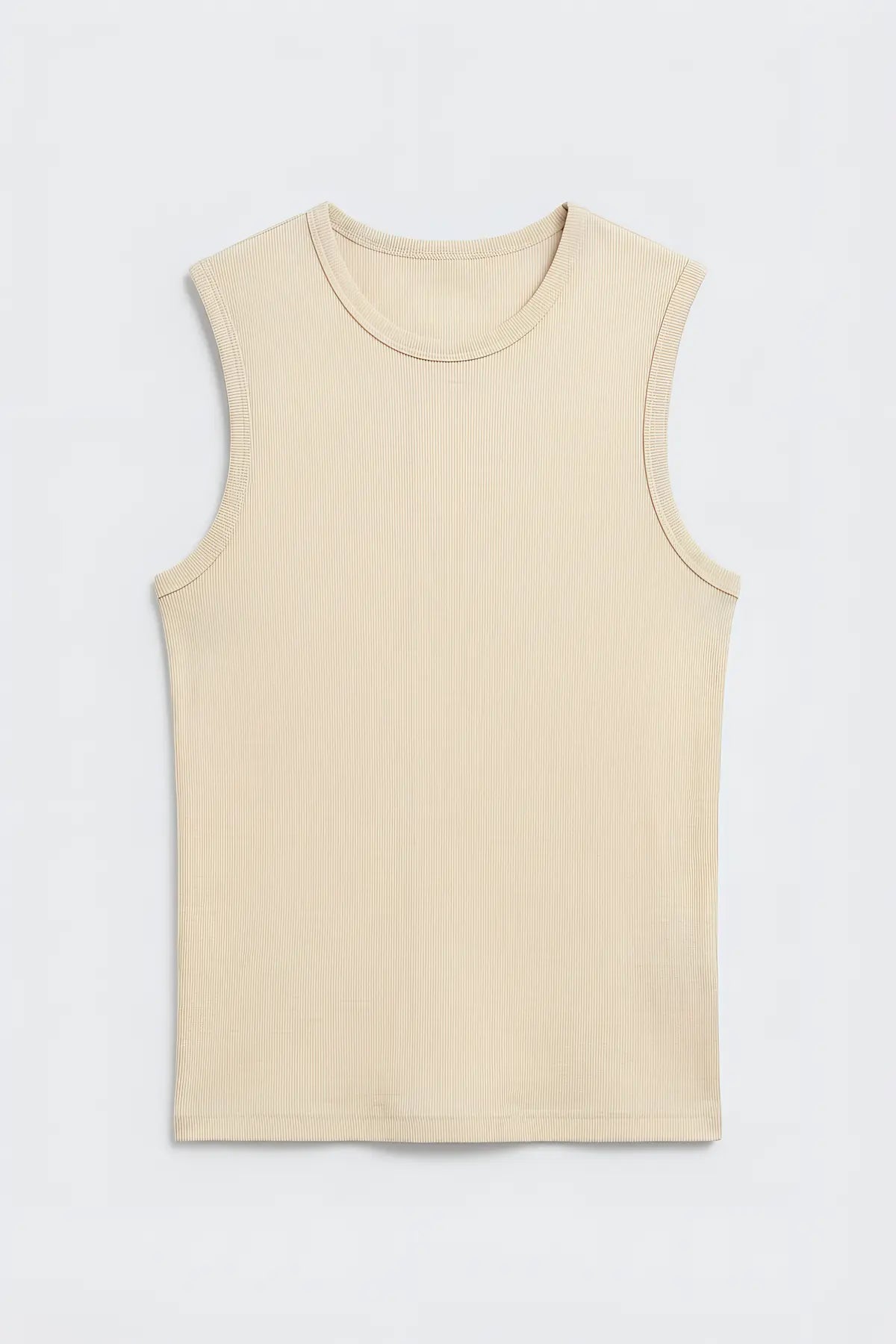 Pamuklu Kolsuz Erkek T-Shirt - on gorunum