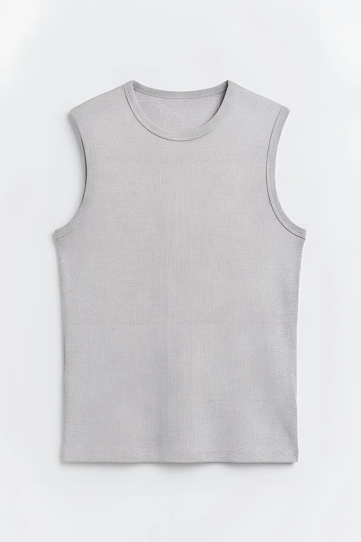 Pamuklu Kolsuz Erkek T-Shirt - on gorunum