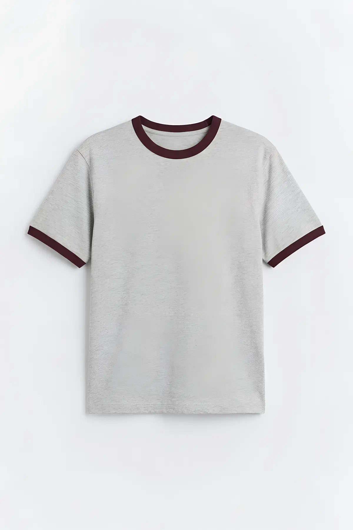 Kontrast Yaka Erkek T-Shirt - on gorunum