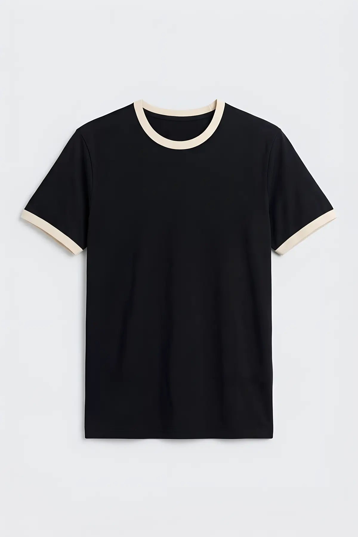 Kontrast Yaka Erkek T-Shirt - on gorunum