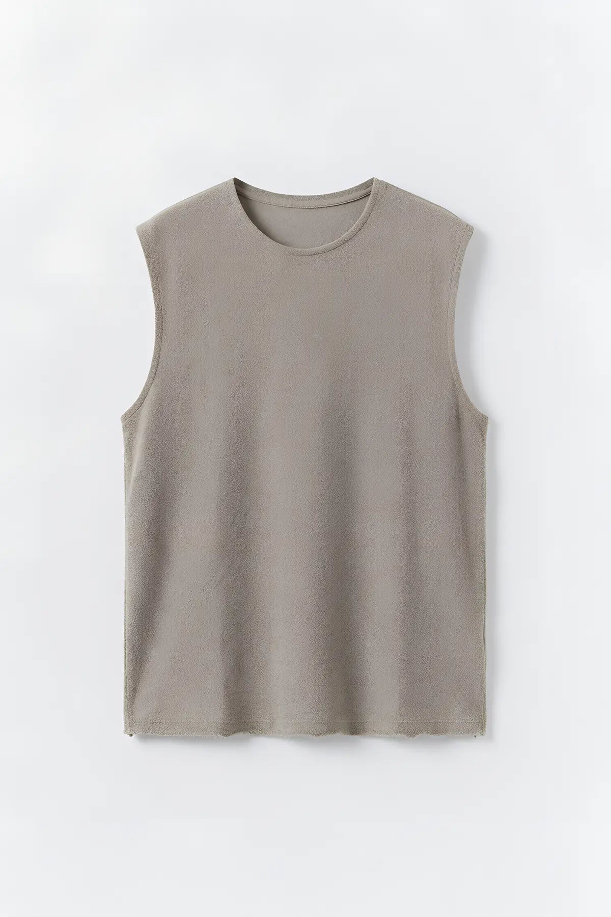 Relax Fit Dokulu Kolsuz T-shirt - on gorunum