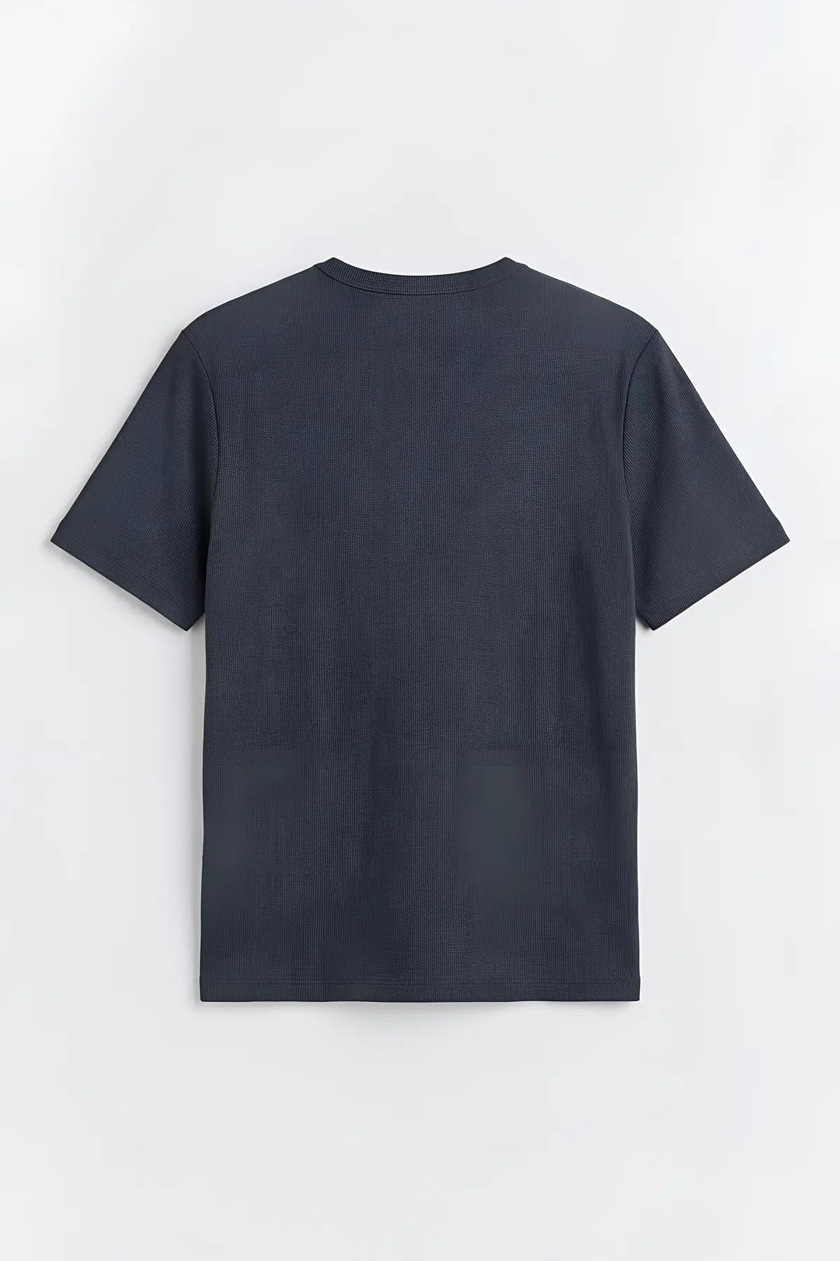 Pamuklu Düğmeli Yaka T-shirt - arka gorunum