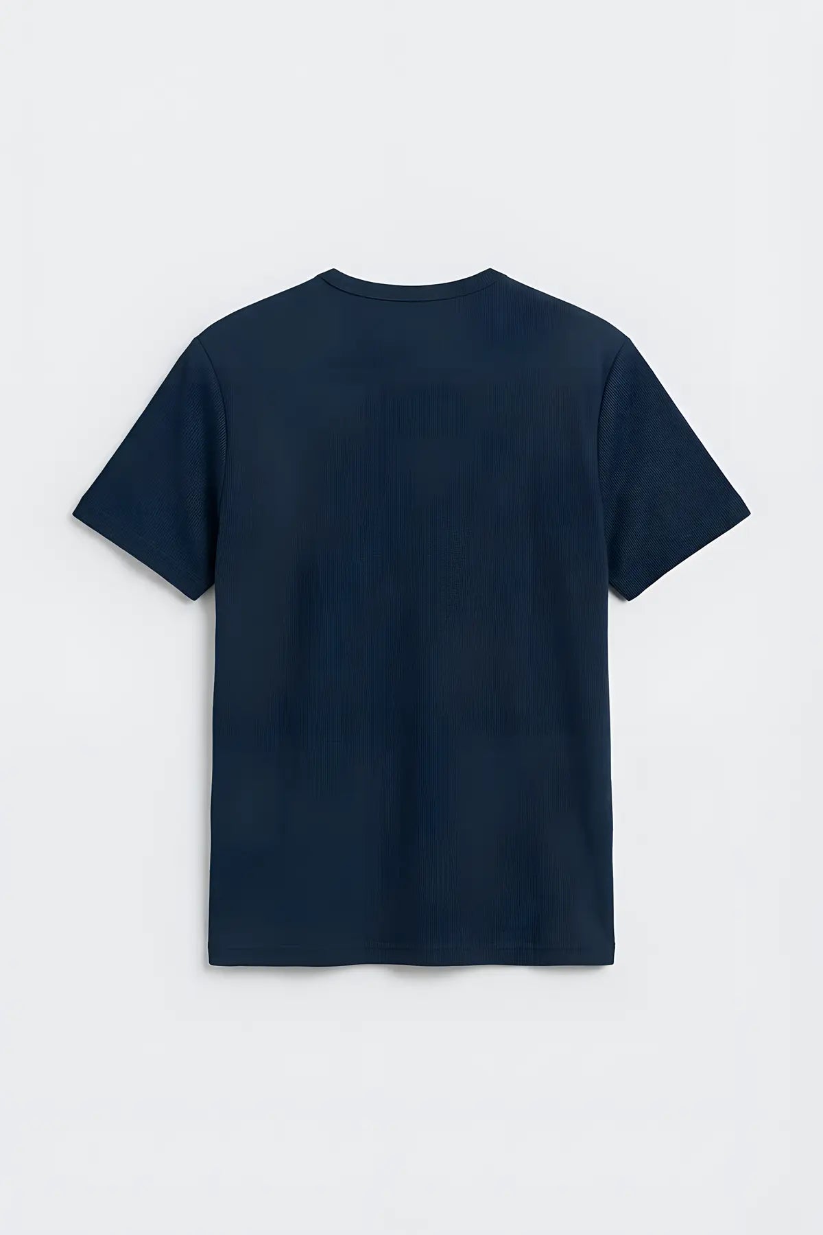 Pamuklu Düğmeli Yaka T-shirt - arka gorunum