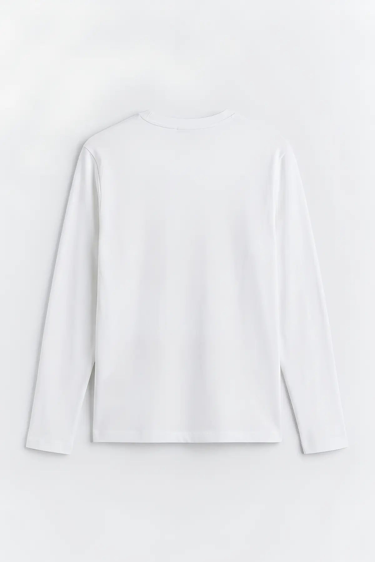 Pamuklu Uzun Kollu T-Shirt - arka gorunum