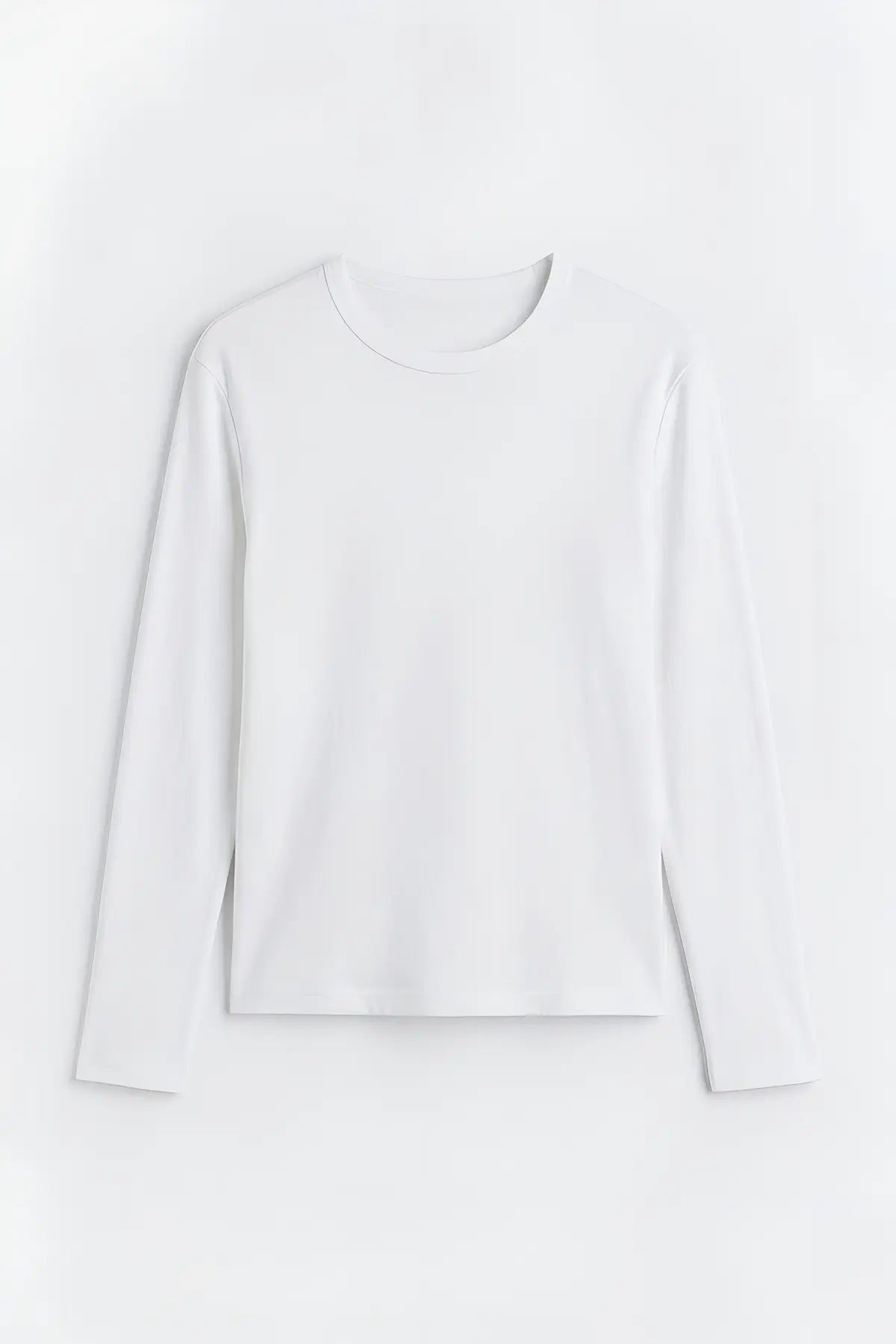 Pamuklu Uzun Kollu T-Shirt - on gorunum